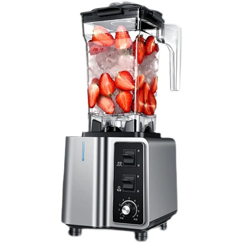 Commercial Ice Crusher Multifunctional Slush Smoothie Machine Fruit Vegetable Blender Tea Extraction Milkshake Frothing Ice view 3