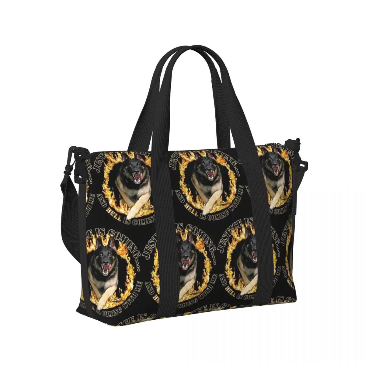 

K9 Unit Малинуа Бельгийская овчарка Пляжная дорожная сумка Большая вместительная сумка-тоут для спортзала Спортивная женская дорожная сумка для покупок