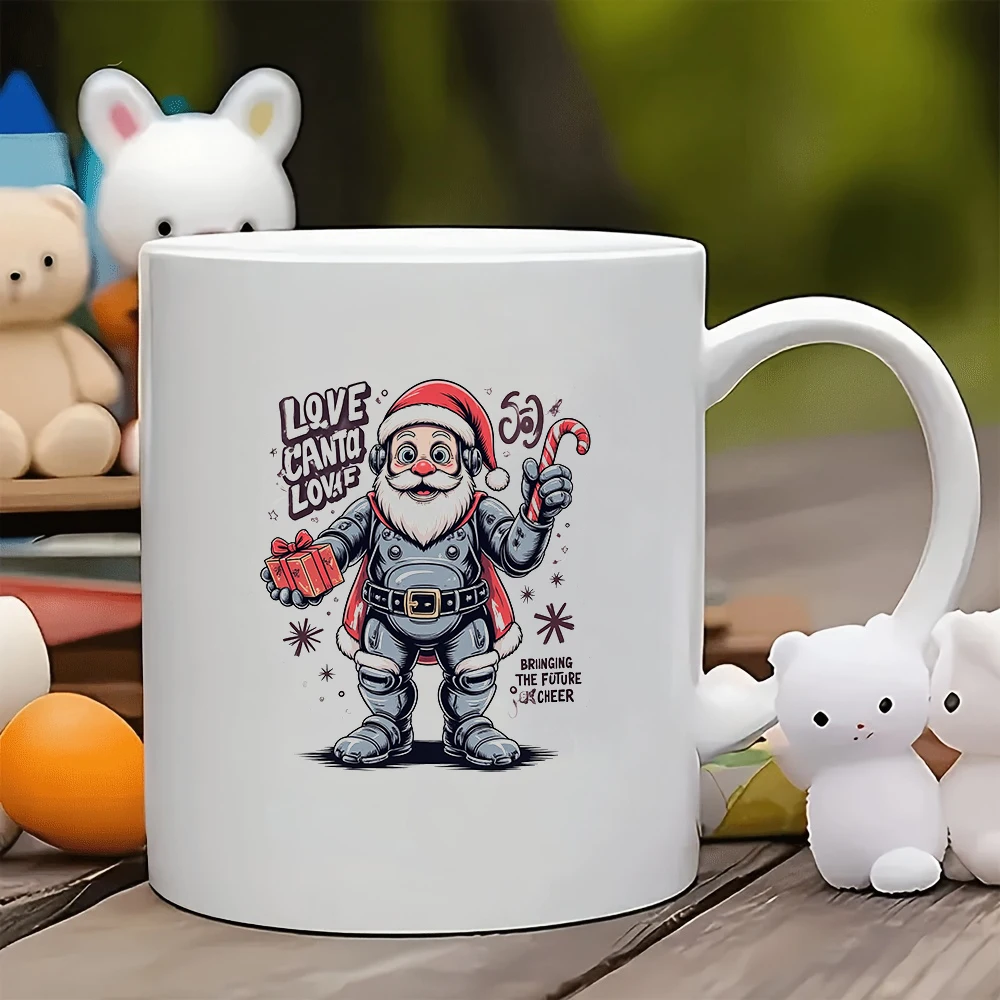 

11oz Space Christmas Mug + Creative Space Santa Cup for Family Kids Office Gift