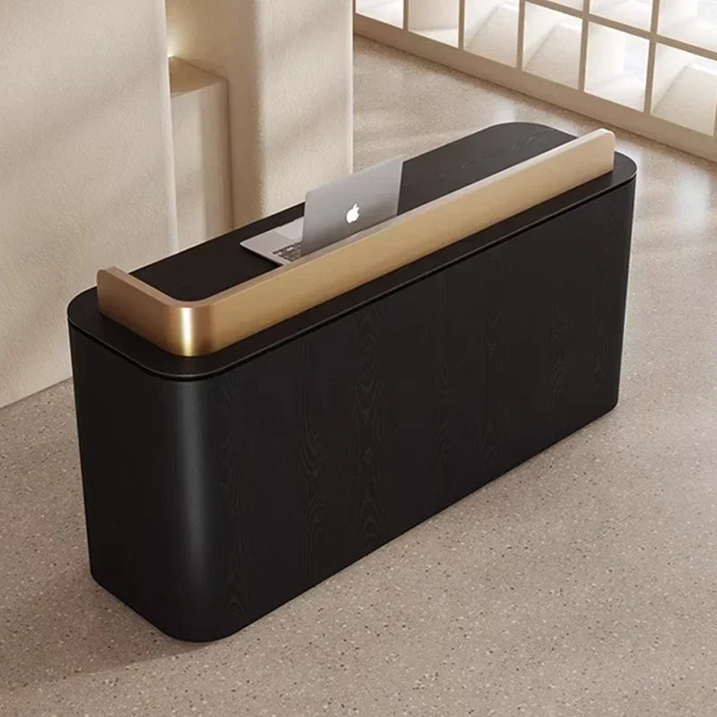 Luxury Cash Register Reception Desks Business Counter Front Desk Reception Desks Simple Design Office Furniture Receptie LXRD
