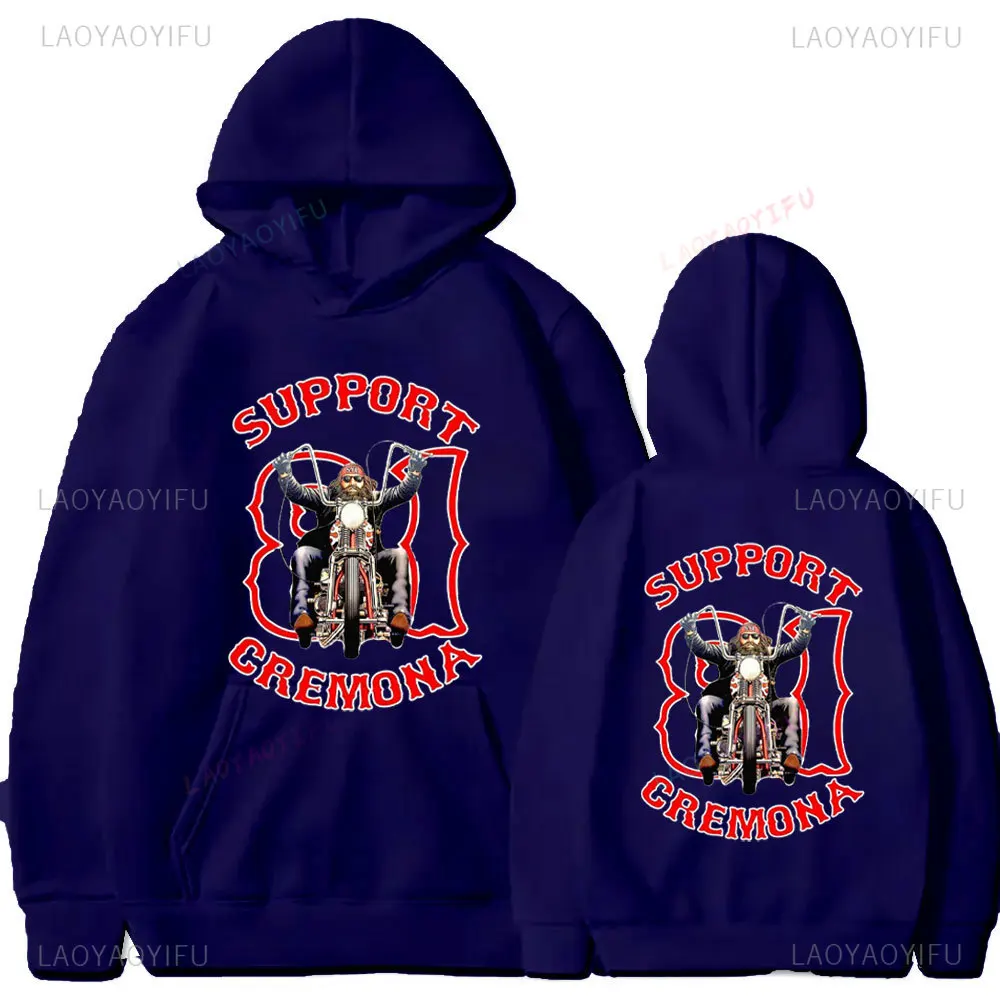 2024 Hells Angels Support 81 Motorcycle Club Flag Unisex Sweatshirts Banner Hoodie Winter Essential Autumn and Winter