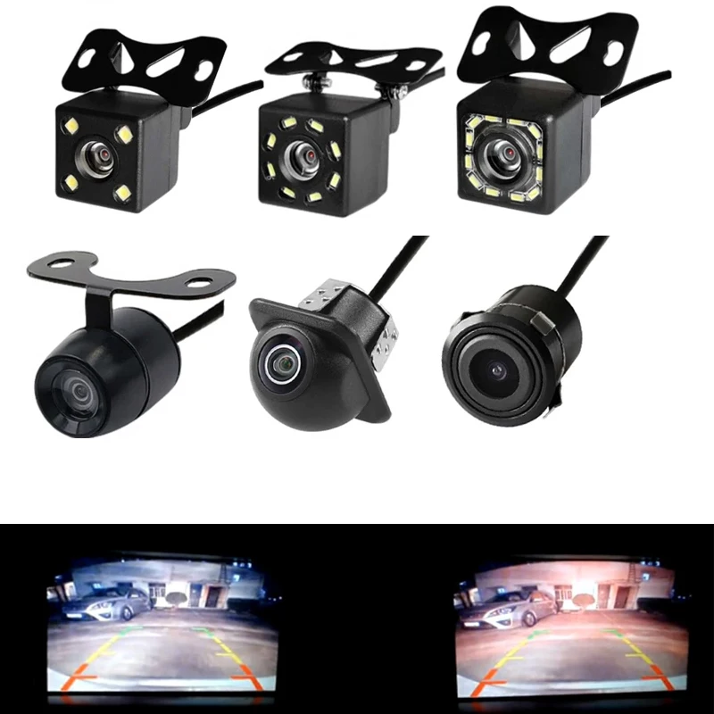 

Car Rear View Camera 170 Degree Night Vision Reversing Auto Parking Camera IP68 Waterproof CCD LED Auto Backup Monitor HD Image