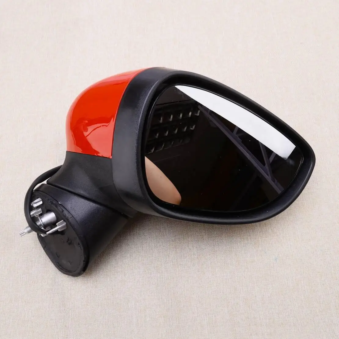 

Red Car Front Right Side Wing Door Rearview Mirror Assembly 5 Wires Fit for Ford Fiesta MK7 2013-2017