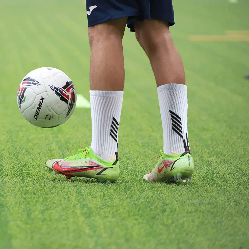 1pár úchop ponožky kopaná anti zástrčka kopaná úchop ponožky, ne zástrčka mladost atletický fotbal košíková ponožka pro men/women/kids/children