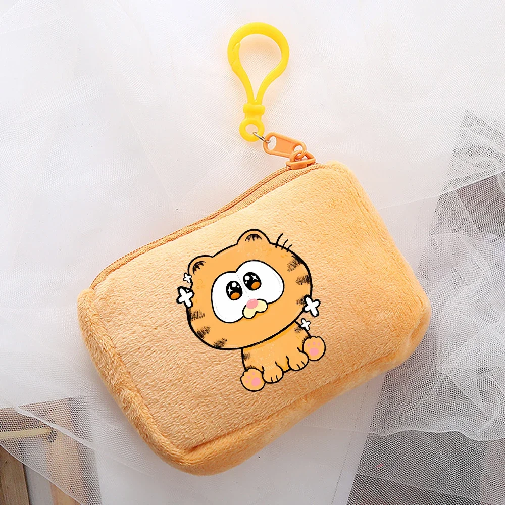 Garfields peluche portamonete Odie Cute Anime School Square Mini Storage Bag portachiavi borsa studente Kawaii Bags regali di compleanno