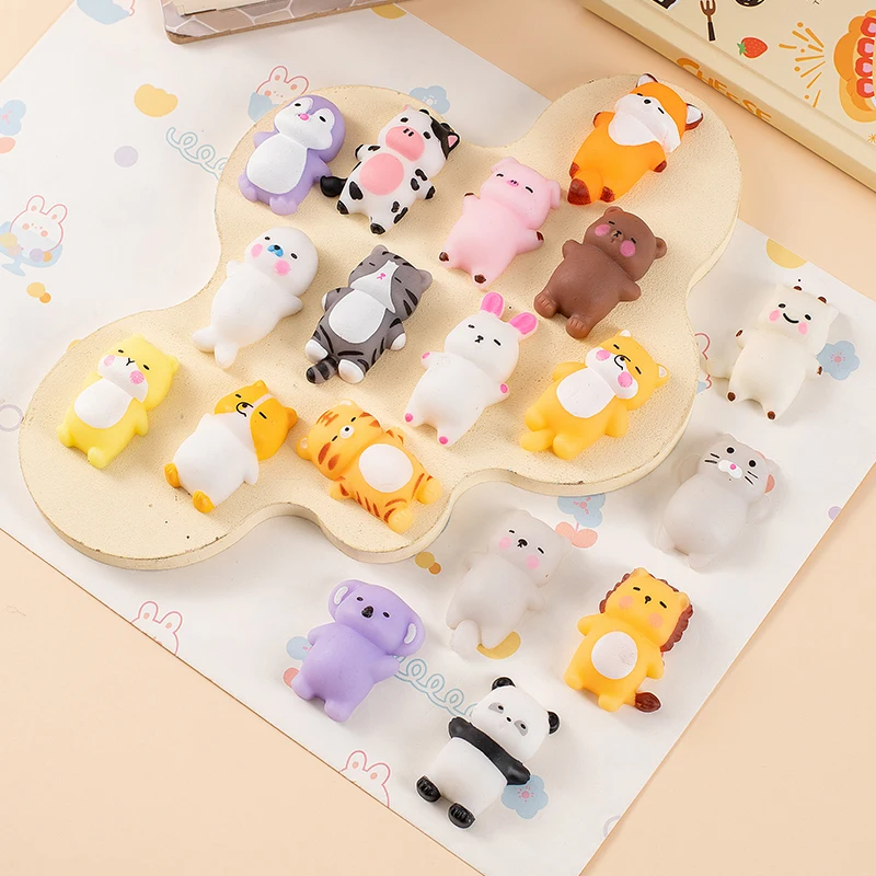 

Kawaii лежащие животные моти мягкие игрушки шарики для снятия стресса мягкие забавные сенсорные сжимаемые игрушки для взрослых детские сувениры для вечеринок