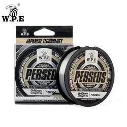 W.P.E 150m PERSEUS Nylon Fishing Line Monofilament 0.20mm-0.50mm 6.8lb-38.7lb Resistance Bass Carp Fishing Line Fishing Tackle