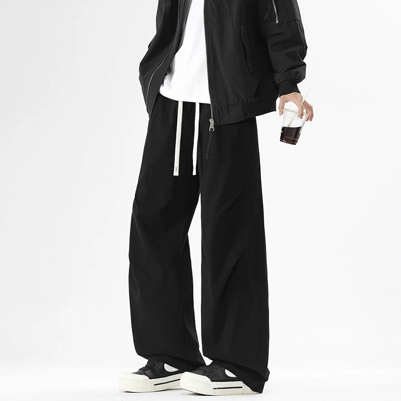 【Mirrordust】Autumn American Style Pure Cotton Outdoor Casual Long trousers for Men baggy cargo pants