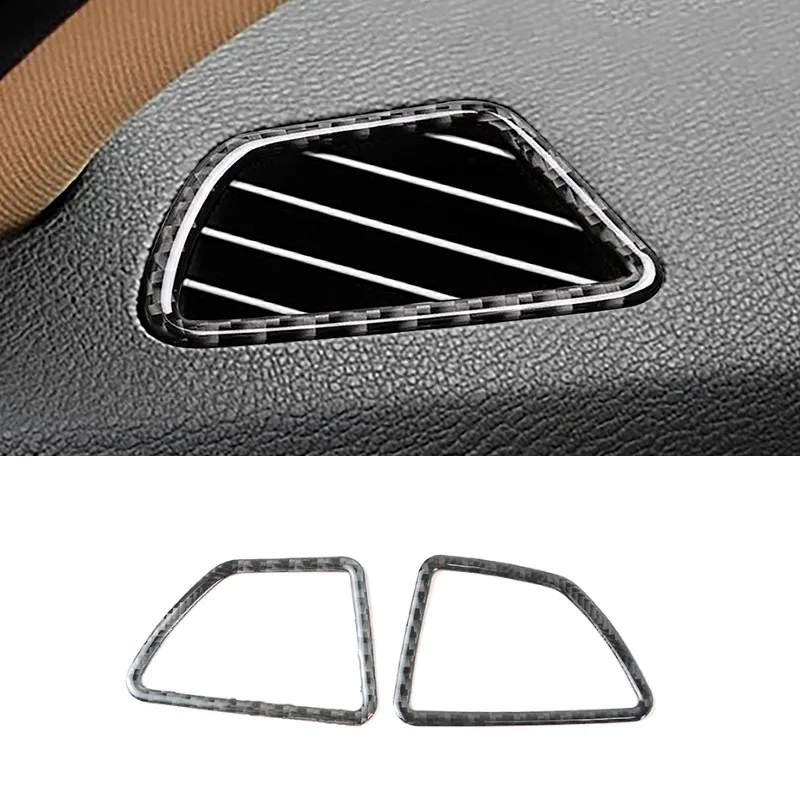 

Car For BMW X5 E70 2008-2013 Dashboard Both Side Air Conditioning Outlet Frame Trim Decoration Carbon Fiber Accessories Stickers