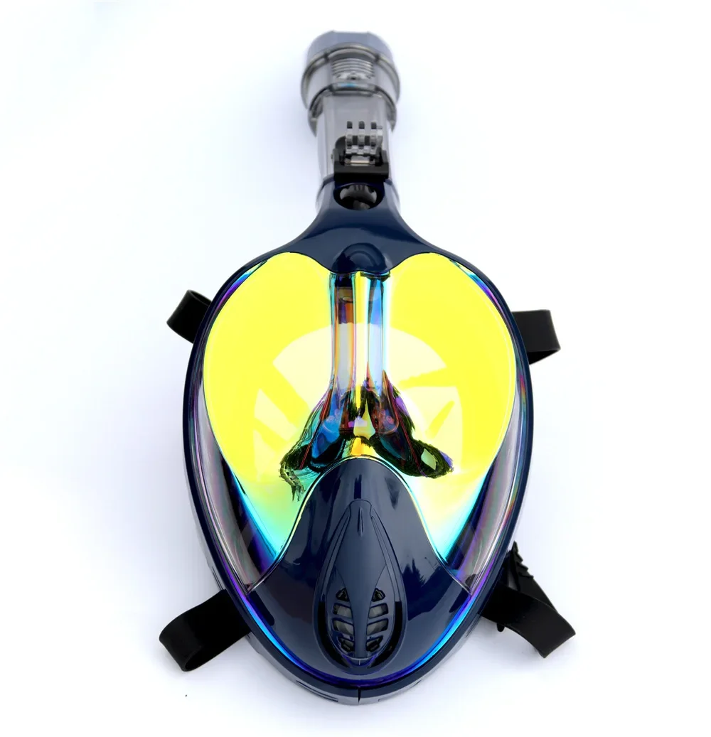 

Full dry diving snorkeling mask folding snorkeling mask diving mask electroplating diving