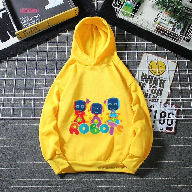 funny boys Hoodies Leo The Truck TV Show Cartoon Printed kids Hoodies Winter Yellow Long Sleeve Sweatshirt Baby Coat 3-12y
