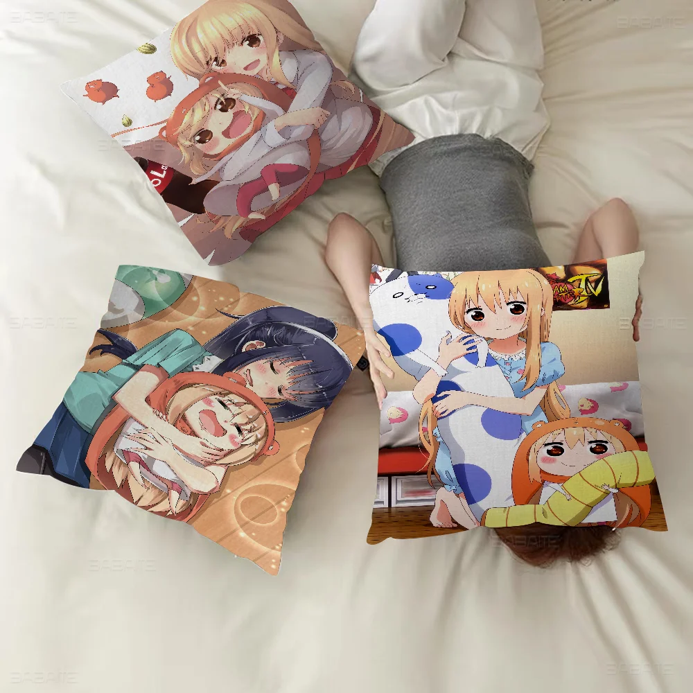 

Himouto Umaru-chan Pillow Gifts Home Office Furnishings Bedroom Sofa Car Cushion Cover Case 45x45cm