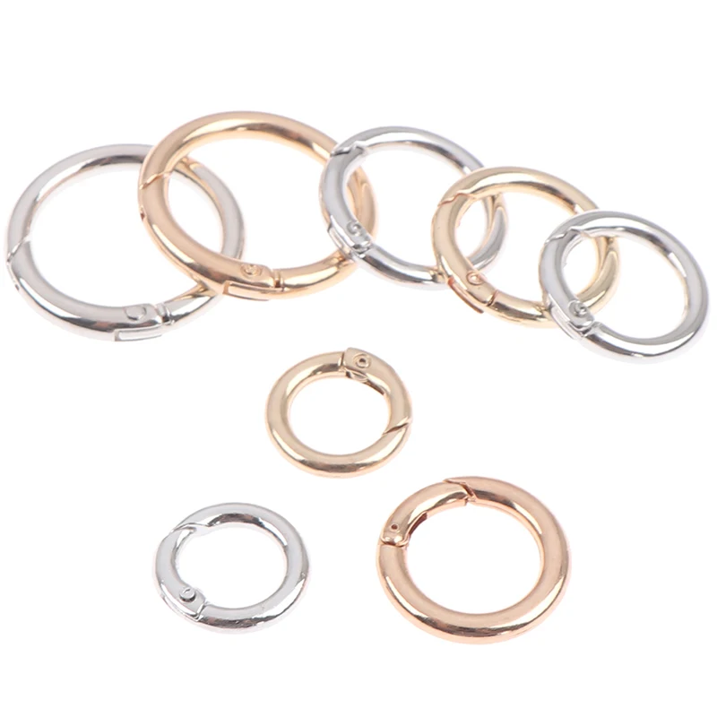 2Pcs Metal Spring O-Ring Buckles Clips Carabiner Purses Handbags Bag Accessories