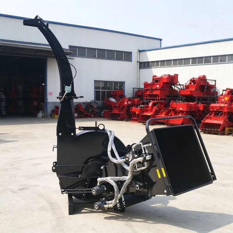 Log Chipper 3 Point Hitch Tractor Mounted Forestry Mulcher Heavy Duty Garden Wood Shredder Tool Yard Cleaning Homestead
