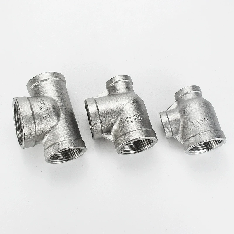 1/4 1/2 3/4 BSP Female Male Thread Tee Type Reducing Stainless Steel Elbow Butt Joint Adapter Adapter Coupler Plumbing Fittings