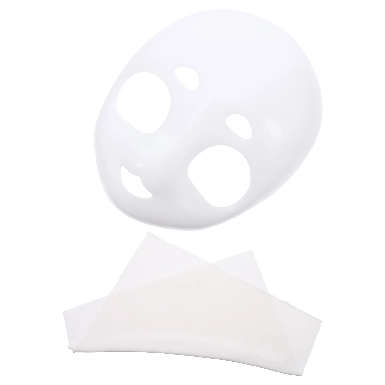 2 個ブランクファースーツヘッドベースマスク白未塗装動物コスプレ DIY アクセサリーハロウィン仮装パーティーコスチューム毛皮のようなマスク