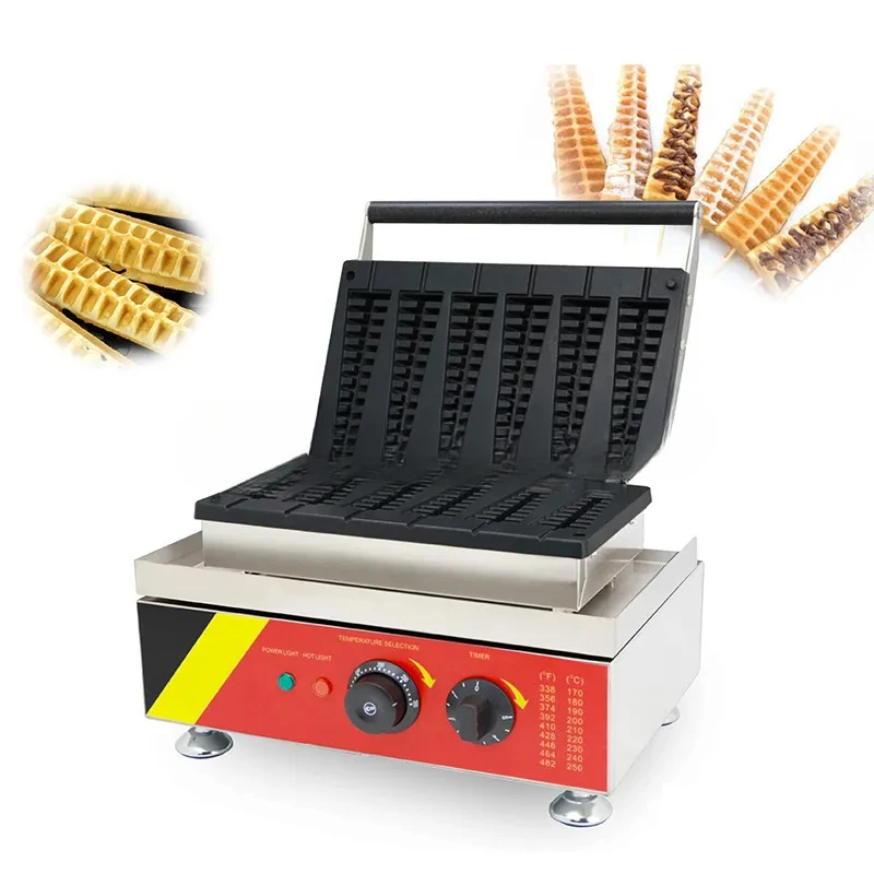 Machine à gâteau en écailles de poisson, four électrique, fabricant de gâteaux, gaufres de sucettes professionnelles, appareils de collation, arbre de Noël enrichi, commercial, 1500W