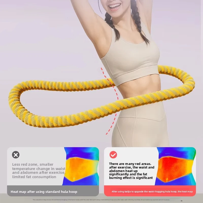 Hula Hoop Fitness: Hula Hoop Macio que Não Prejudica o Corpo, Equipamento de Treinamento para Perda de Peso e Redução de Barriga para Mulheres em Casa