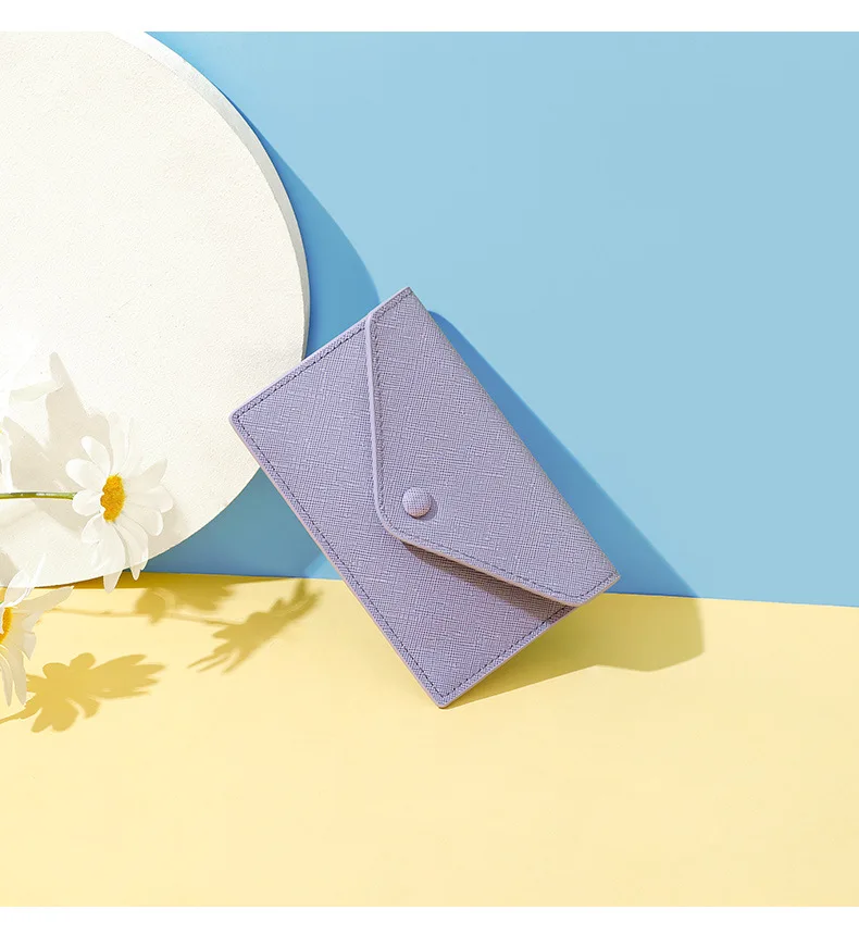 クリエイティブな女性用PUミニ財布多機能ドキュメントコインパースシンプルなマルチカードポジション卸売ジッパー韓国