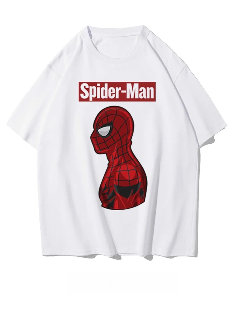 تي شيرت Marvel Authorizes Spider-Man Deadpool Avengers 4 بأكمام قصيرة للرجال والنساء من القطن الخالص المطبوع للهالوين للرجال #2