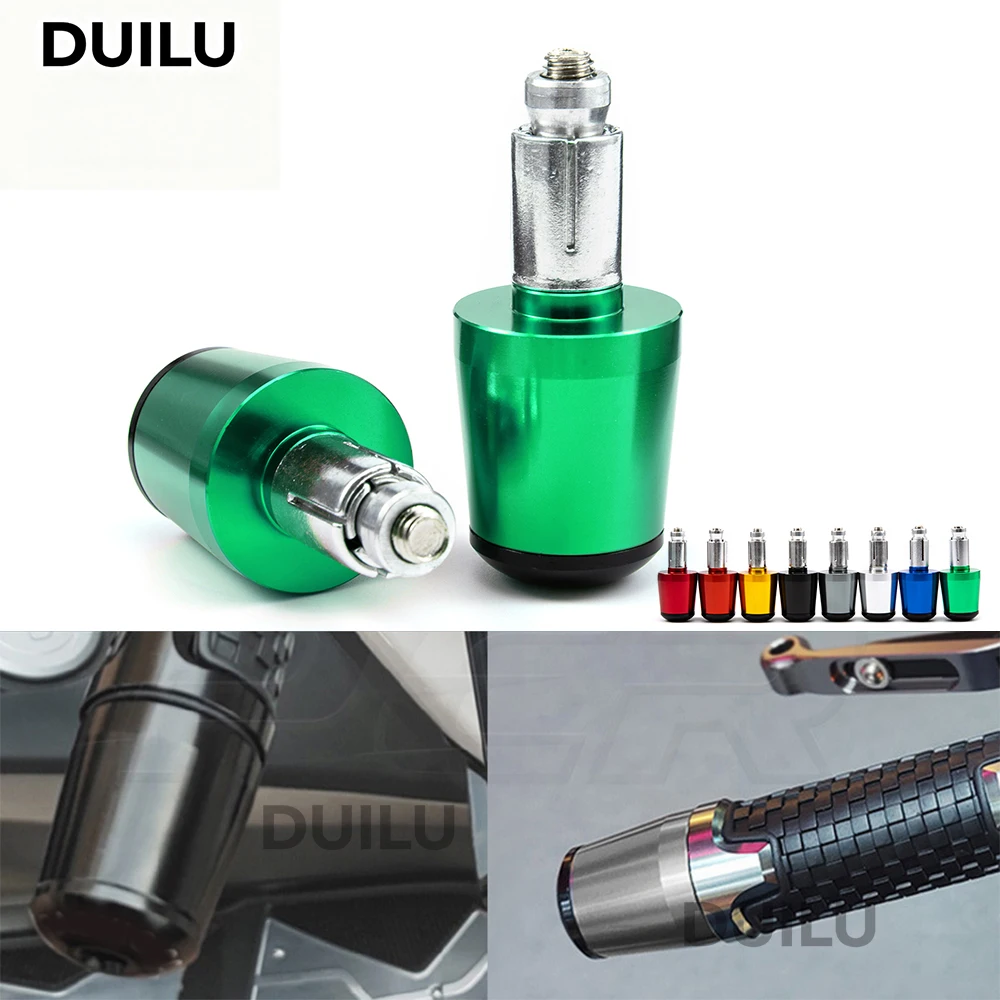 

DUILU For Kawasaki Ninja 250 300 400 650 1000 1000SX Ninja 650 Motorcycle Handlebar Grips Slider Cap Plug Aluminum Bar End