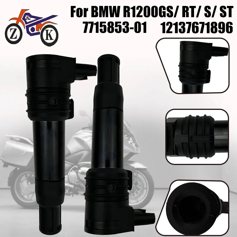

Motorcycle Ignition Coil For BMW R1200R GS R RS RT R1150 R900 RT R1100 S HP2 1000 Motorbike Part Replace 12137671896 7715853-01