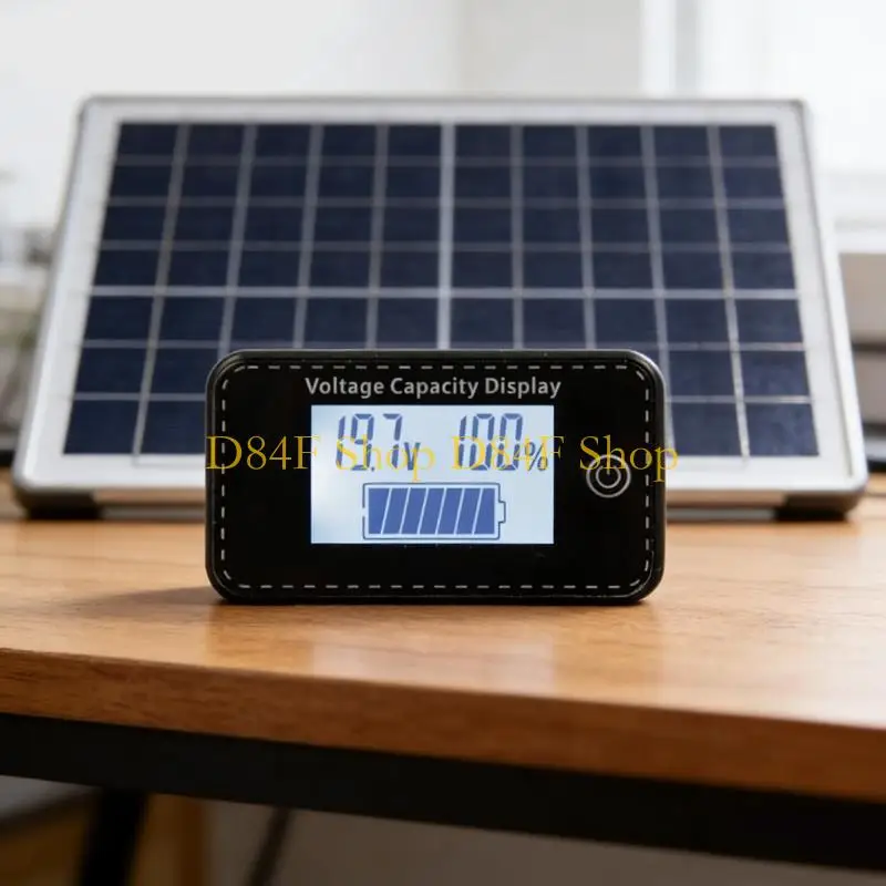 D84F 5-100V Battery Meter, Battery Capacity Voltages Leads-Acid & Lithiums Discharge Monitors Motorcycle