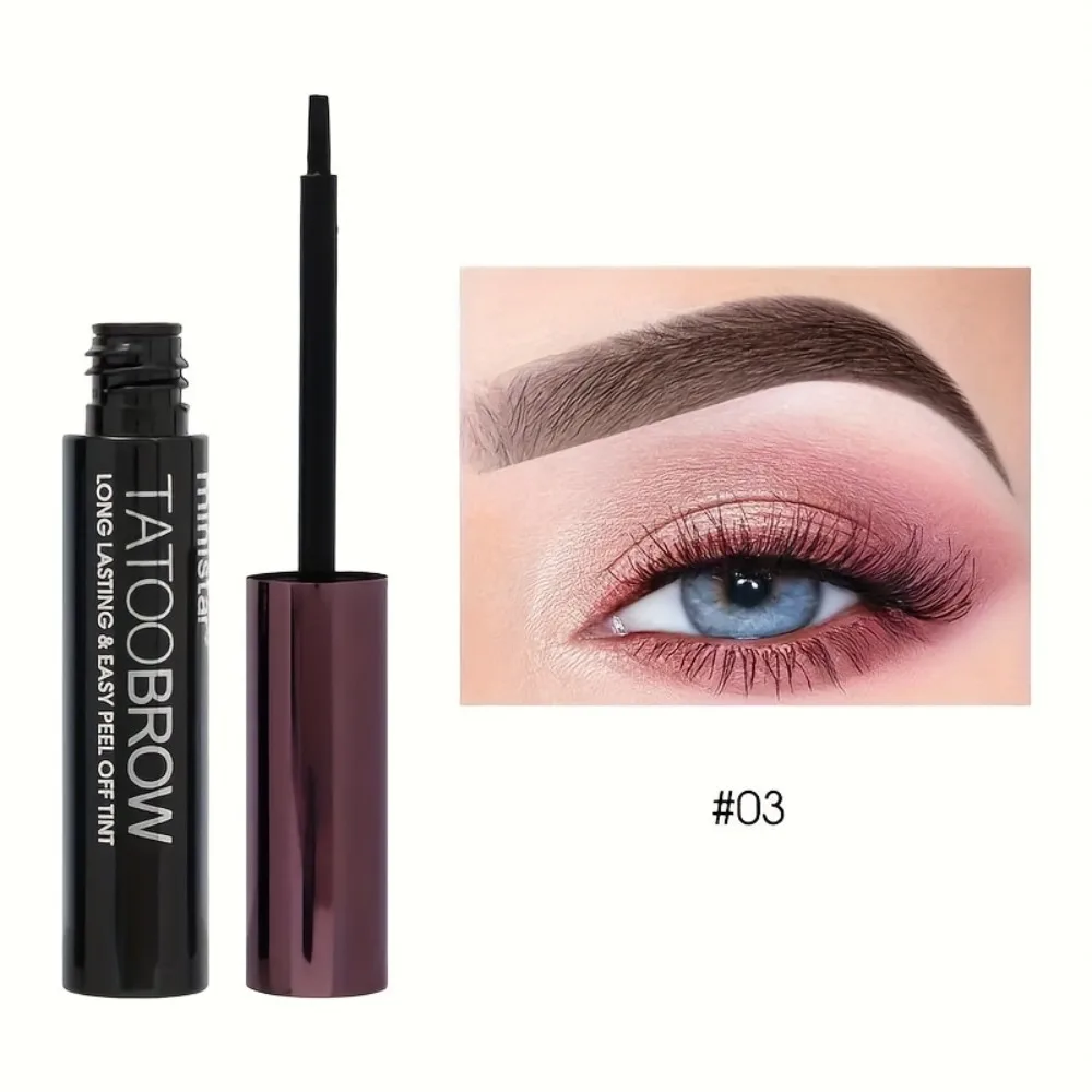 3 Color Peel Off Eyebrow Gel Peel Off Formula Waterproof Semi Permanent Brow Tint Sweat Resistant Easy To Apply
