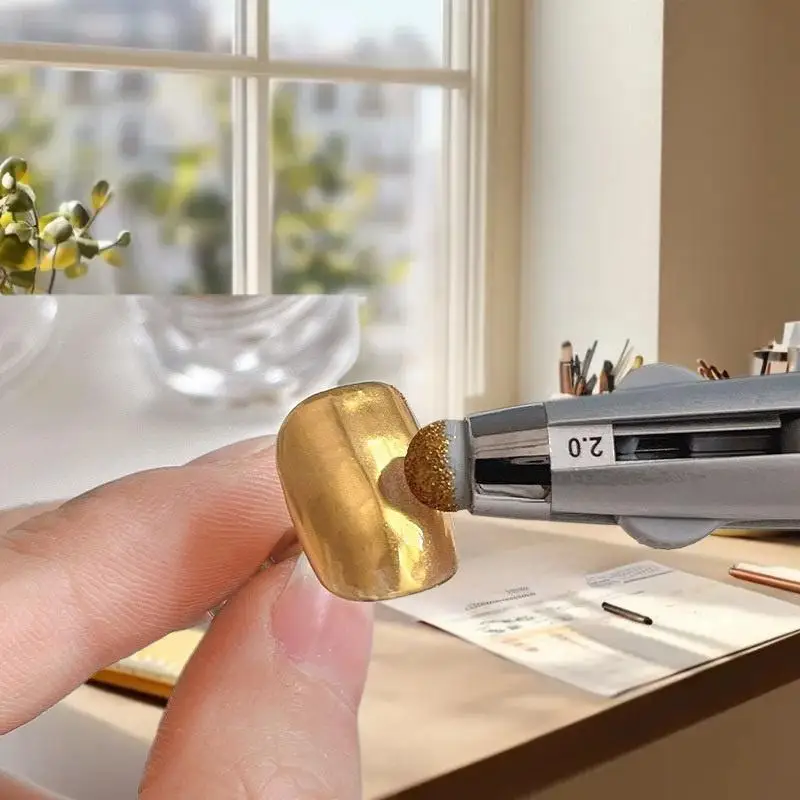 

Ручка для нанесения точек для дизайна ногтей 4-в-1 — инструмент для нанесения точек в шариковом стиле с 4 сменными насадками для детального дизайна ногтей