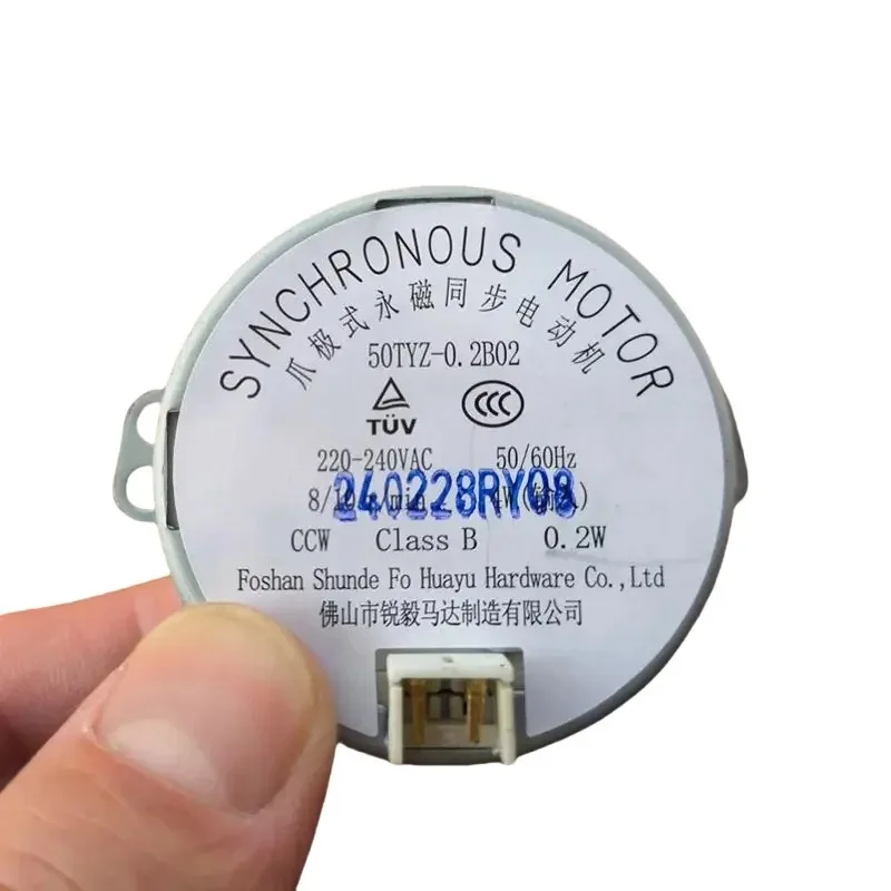 1PCS for Heater Claw Pole Permanent Magnet Synchronous Motor 50TYZ-0.2B02 220V-240VAC 8/10 r/min parts