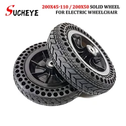 Durable 8 Inch 8X2 Solid Tyre with Plastic Hub 200x50 200x45-110 for Electric Scooter Wheelchair No Inflation Part  Whole Wheel