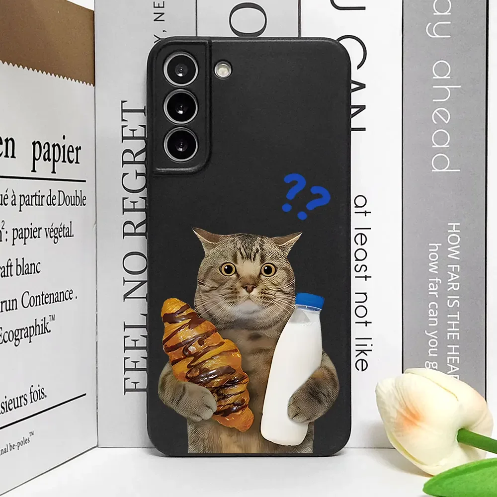 Funny Cartoon Animal Cat Phone Case for VIVO Y35 Y21S Y33S Y78 Plus Vivo S17 S16 S18 S10 V20se Soft Cover Aesthetic Fundas Shell image 3