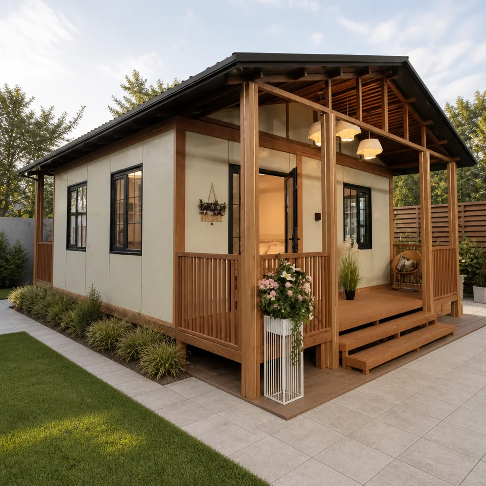 Durable Sandwich Panel Modular Expandable Prefab Container House 3 Bedroom with Kitchen Living Movable for Retail Shop