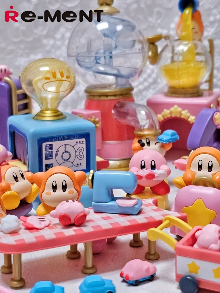 Re-Ment Waddle Dee's Toy Factory Kirby Blind Box Scena in miniatura Giocattolo di caramelle Ornamento da collezione per regalo per bambini