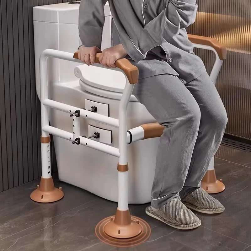 220LB Load Adjustable Toilet Arms, Bathroom Safety Rails for Elderly and Disabled