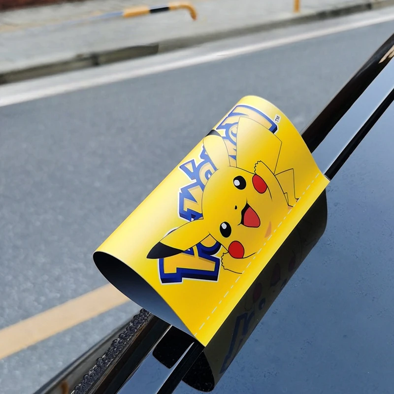 Pikachu Car Wash Label Kawaii Trendy Movie Decoration Car Sticker Waterproof Y2K Style Fashion Ornaments Cute Girls Gift Lovely