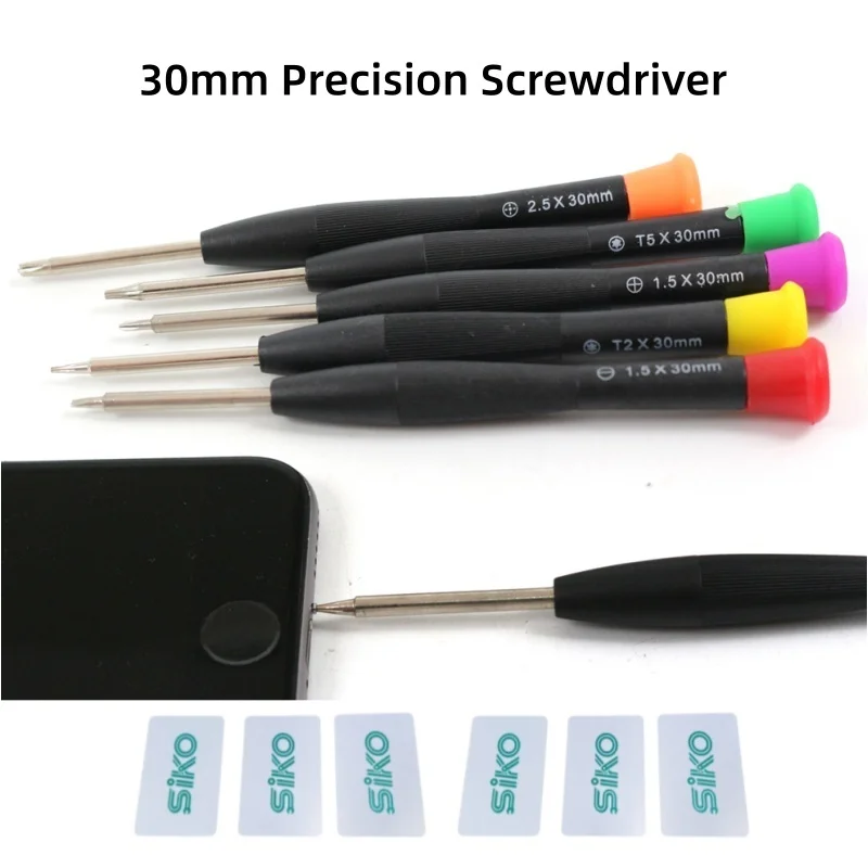 Hardware Precision Screwdriver Set with Colorful Handle Magnetic Bits for Phone Computer Drone Toy Radio Shaver Repair 45 Steels