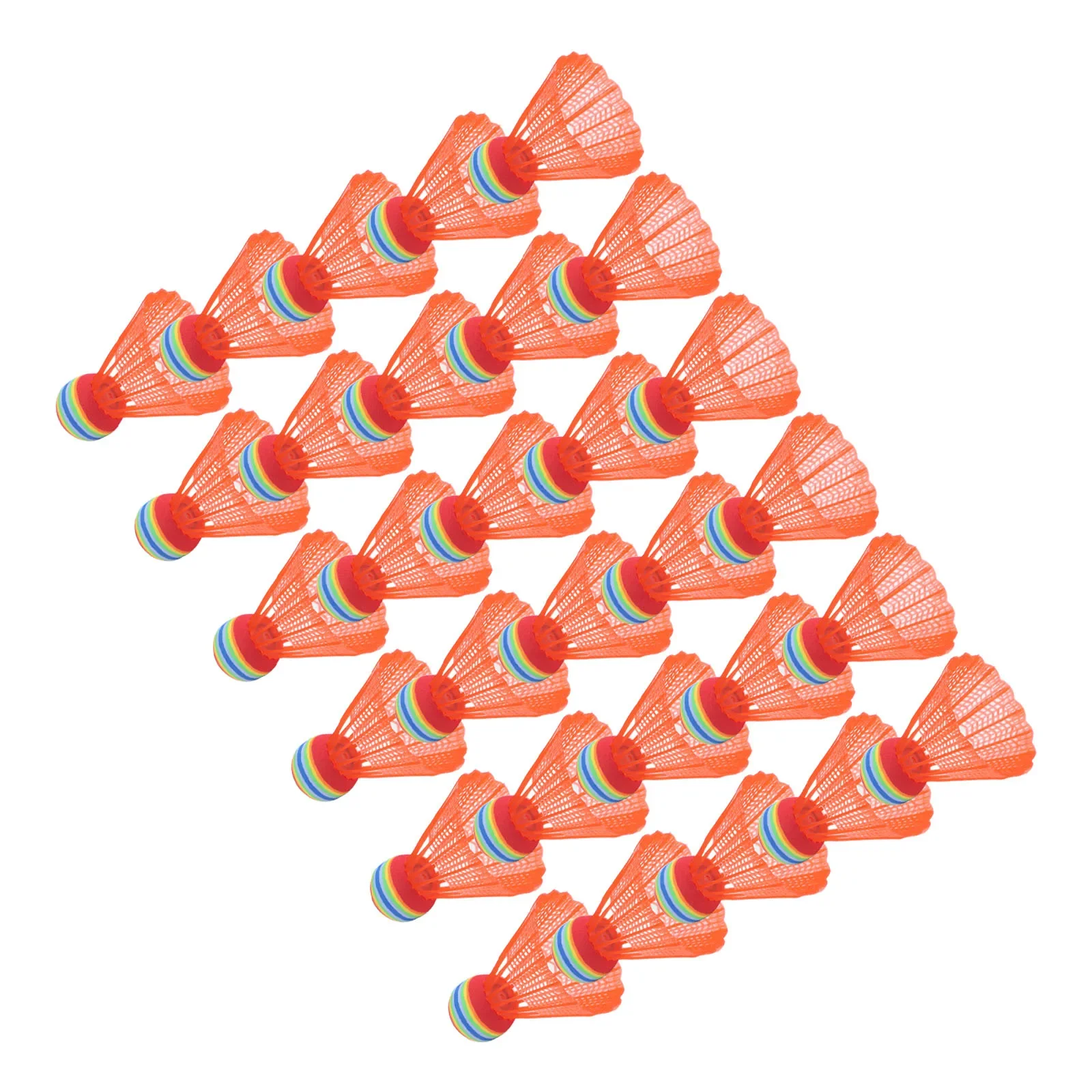 

30pcs Game Sports Big Head Color Badmintons Rainbow-Plastic Tennis Mixed Children Adults Children'S Patting Indoor Special China