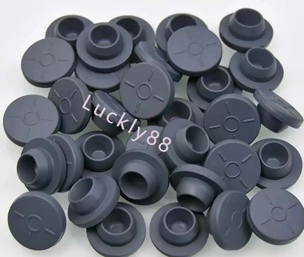 100pcs/lot 24mm 26mm 28mm 32mm Butyl Rubber Stopper Plug For Medical Glass Bottle Vials Rubber Sealing Injection Vials Stopper