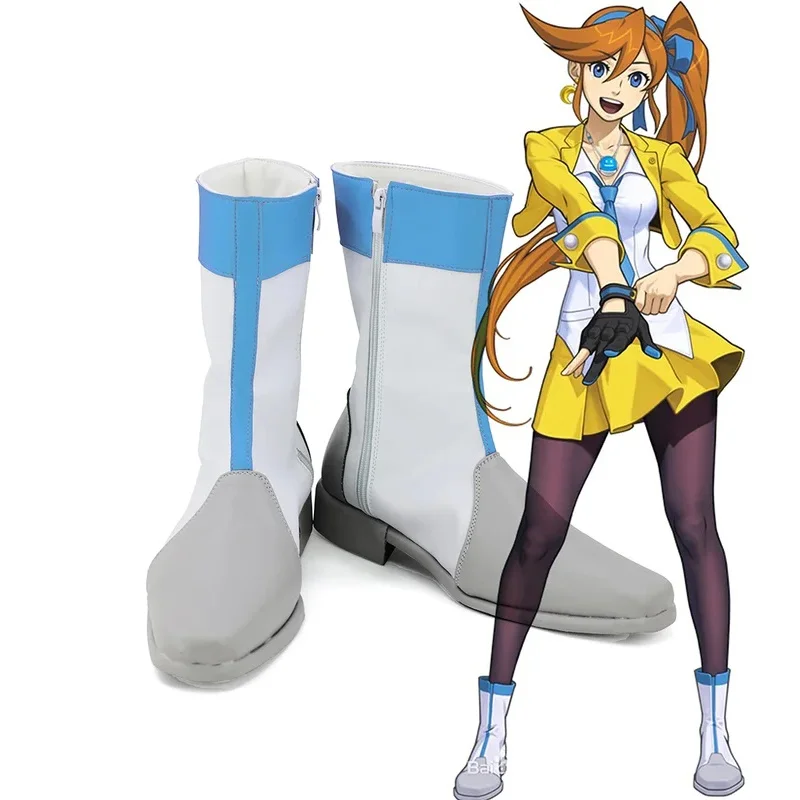 

Gyakuten Saiban Ace Attorney:Dual Destinies Athena Cykes Kitzuki Kokone Cosplay Boots Shoes Custom Made jk;6