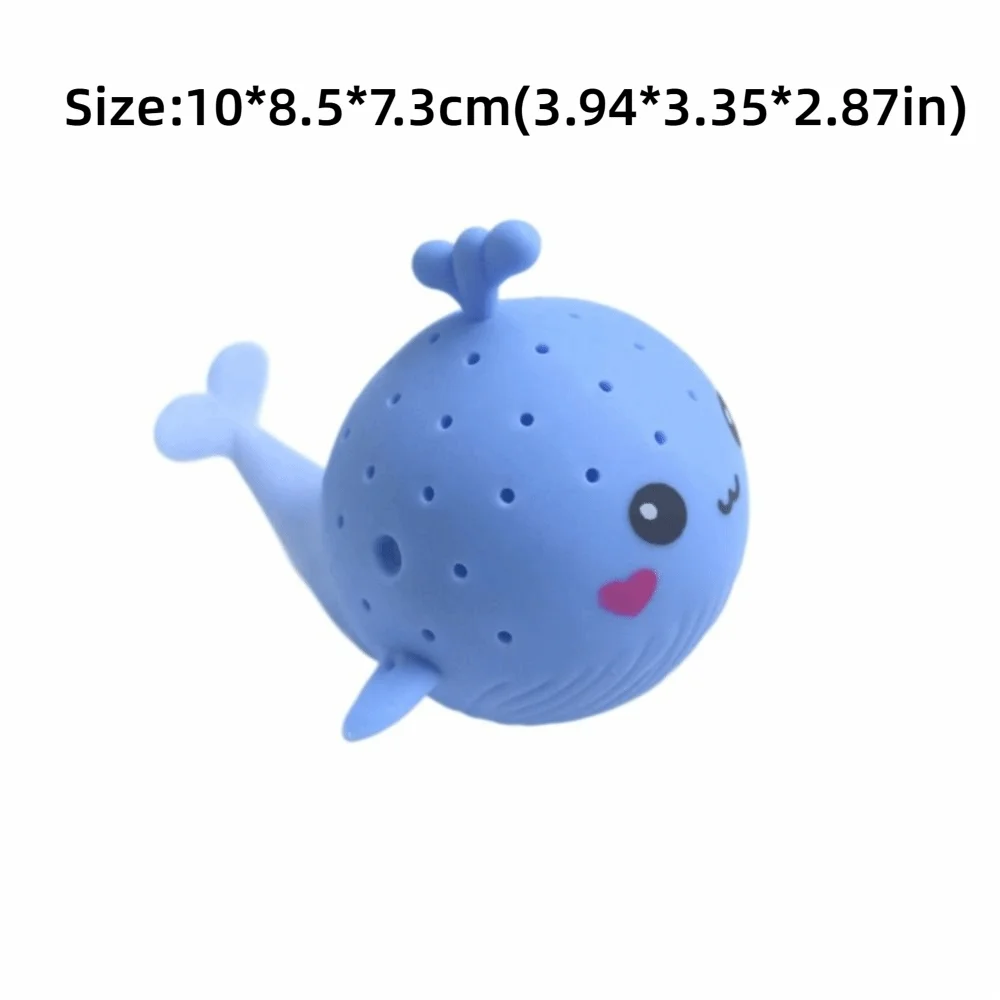 2/3/4Pcs High Quality TPR Bath Squeezing Stress Relief Sponge Water Absorbing Whale Soft Swimming Play Water Children