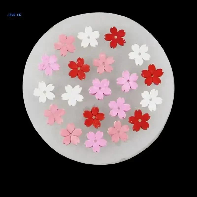 قالب زهور سيليكون ثلاثي الأبعاد لصنع المجوهرات ، قلادة ، قطرة ماء ، قوالب راتنج #3