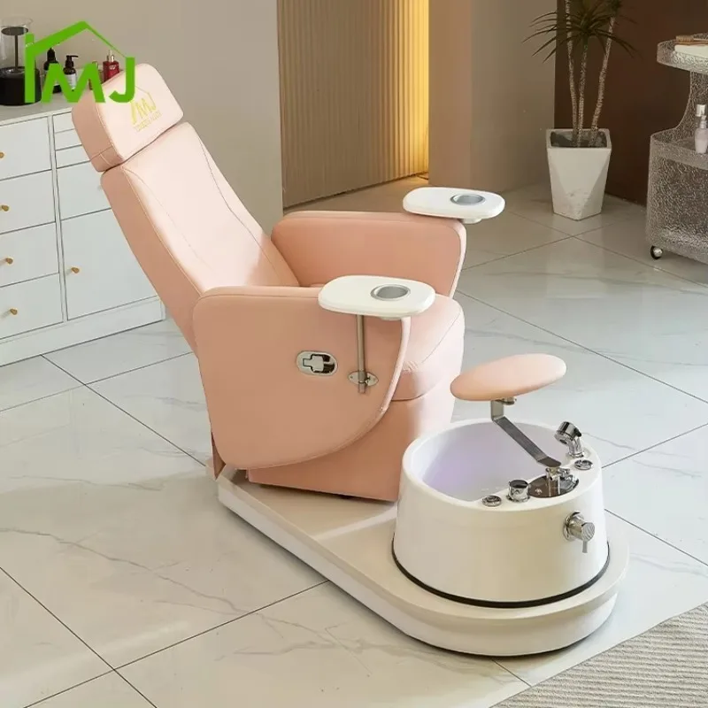 Nail Salon Multifunction Rotatable Pedicure Chairs Foot Spa Massage with Pump Drain