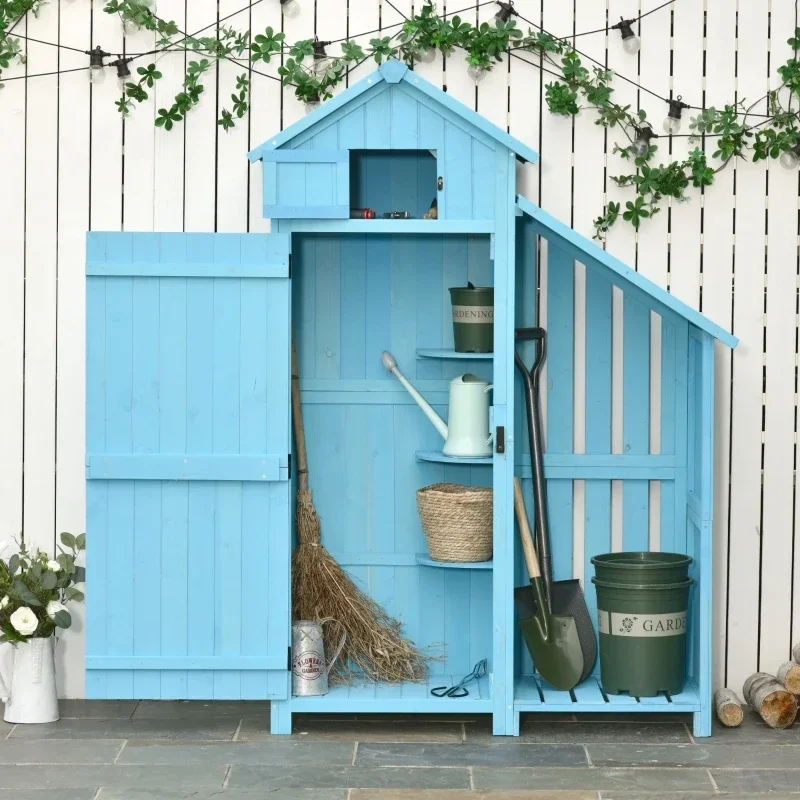Garden Storage Sheds Outdoor Wooden Garden Storage Cabinet Tool Shed for Home Yard