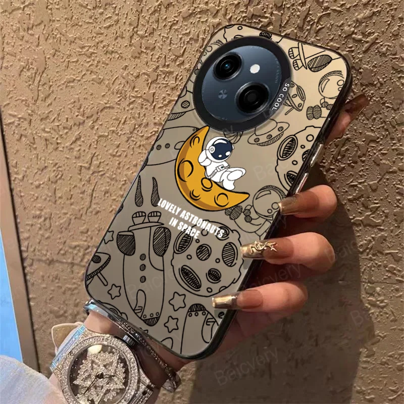 حافظة لهاتف Tecno Spark GO 1 Spark 30c 20c 10c 20 10 8c 7T 6 GO Pro Plus 4G 5G حافظة هاتف ليزر فاخرة على الطراز الكرتوني رقم 12