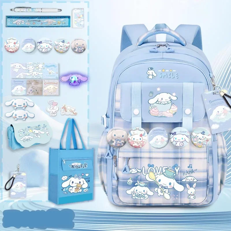 

Sanrioed Anime Kuromi My Melody Cinnamoroll Pochacco Large Capacity Backpack Cute Schoolbag Cartoon Student Shoulder Bag Gift