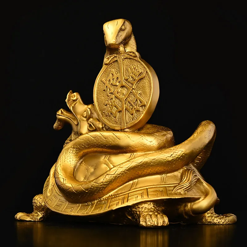 Copper Xuanwu Ornaments Brass Blue Dragon White Tiger Zhuque Copper Four Directions Living Room Office Hallway Crafts