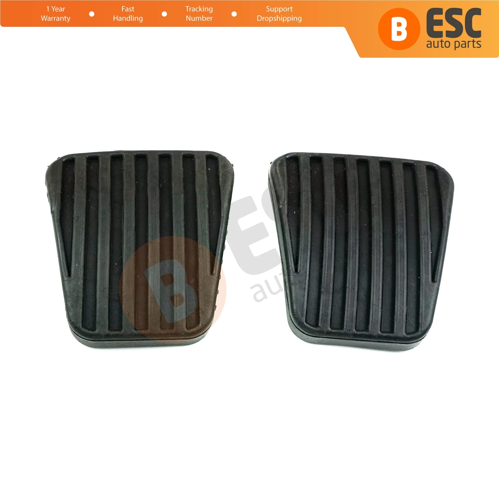 ESP518 2 Pieces Clutch Brake Pedal Rubber 560808 for Opel Vauxhall Corsa Vectra A B Kadett Tigra Astra F Ascona Calibra Combo