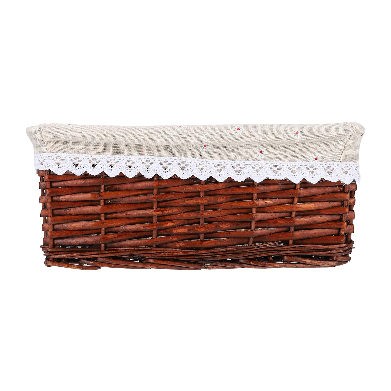 

Willow Storage Basket Laundry Rattan Baskets for Organizing Woven Dressing Table Child