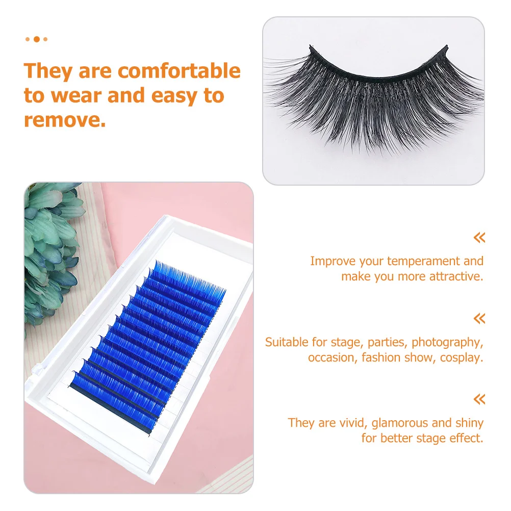 1 Box False Eyelashes Extensions Natural Looking Makeup Grafting Lashes for Party Cosplay Eye Beauty Fake Lashes